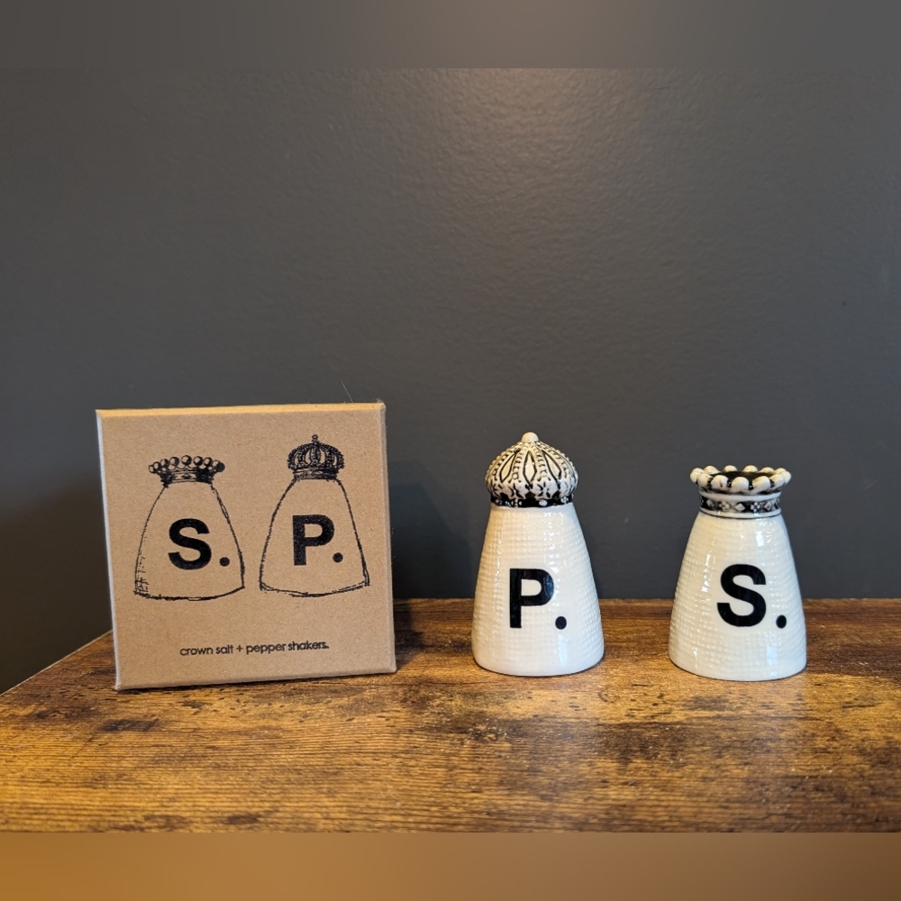 Rae Dunn White Salt and Pepper Shakers